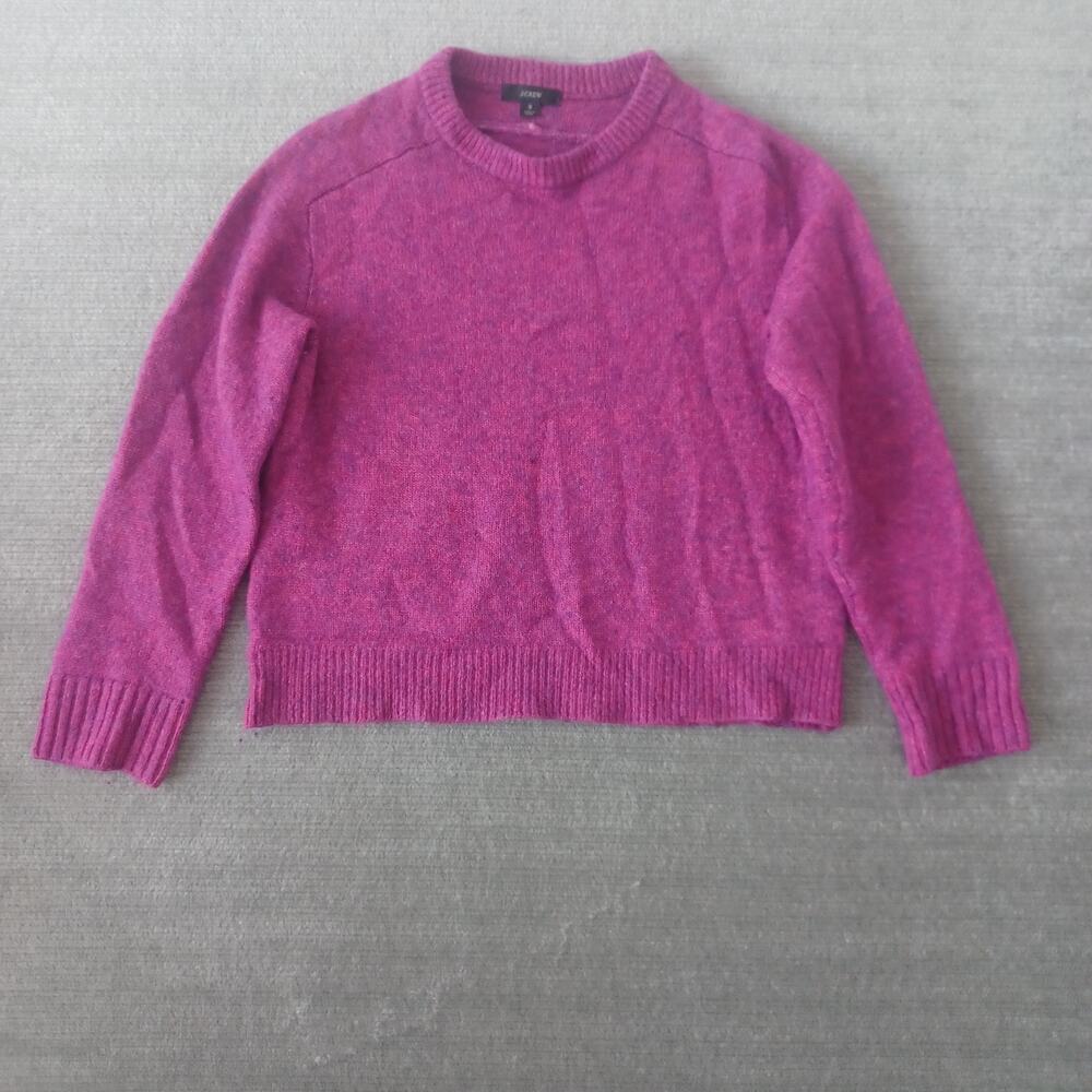 J Crew Sweater Women S Purple Wool Blend Casual Crew Minimalist Clean Girl